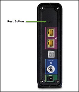 arris router reset