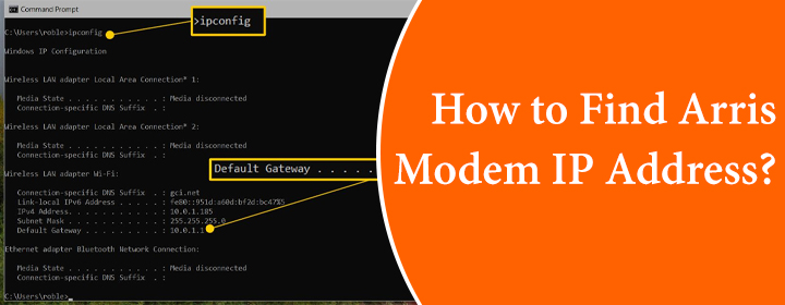 Find Arris Modem IP Address